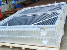 Steam coil air heater
