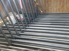 Superheater overlay tube replacement