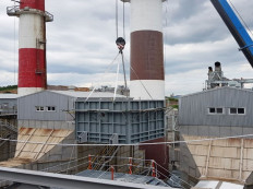 SCR reactor, duct install